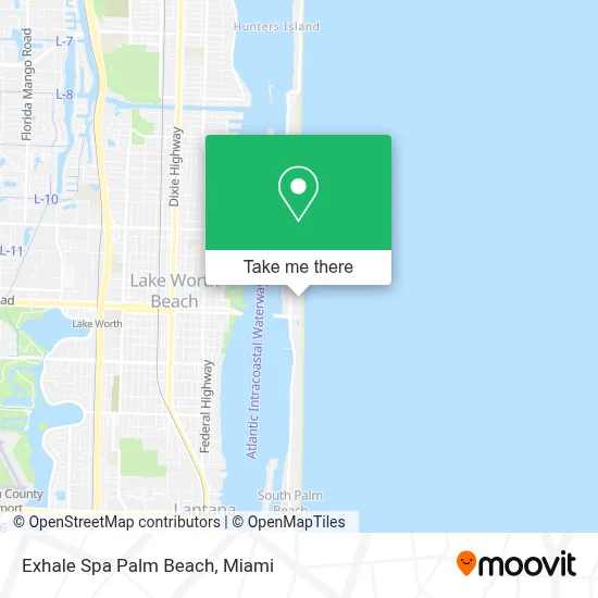 Exhale Spa Palm Beach map