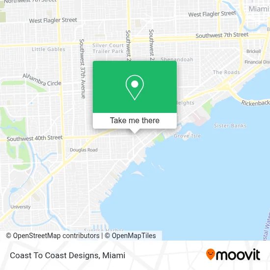 Coast To Coast Designs map