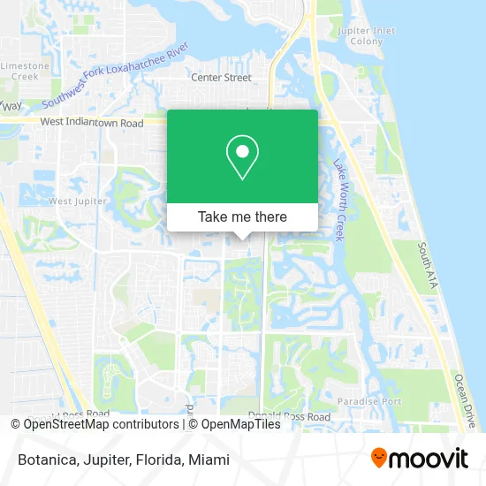 Botanica, Jupiter, Florida map