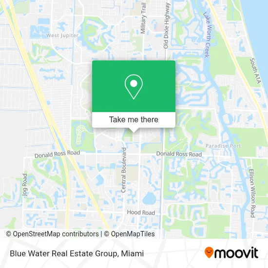 Blue Water Real Estate Group map