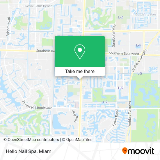 Hello Nail Spa map