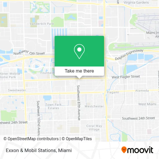 Exxon & Mobil Stations map