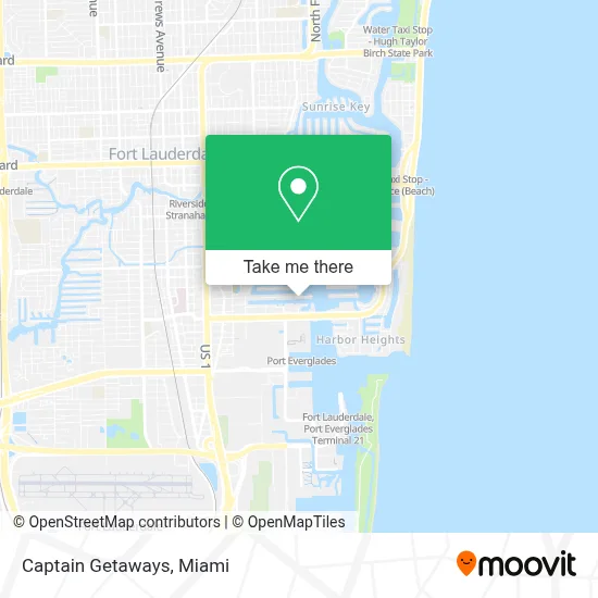 Captain Getaways map