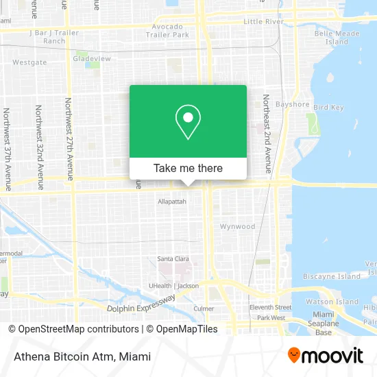 Athena Bitcoin Atm map