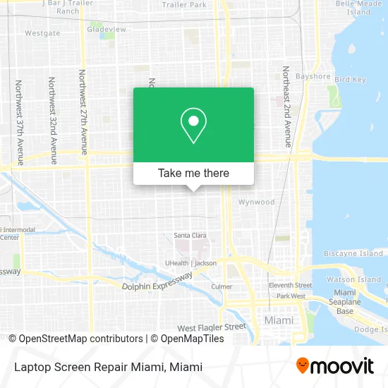 Laptop Screen Repair Miami map