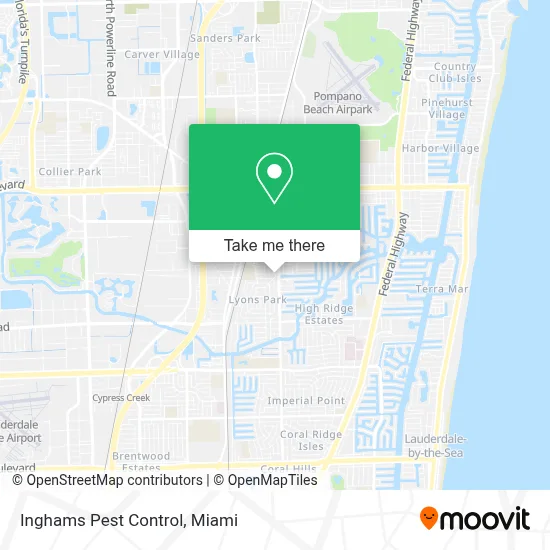 Inghams Pest Control map