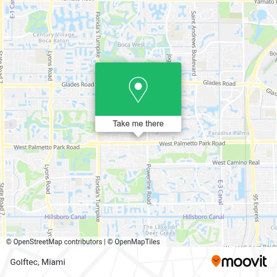 Golftec map