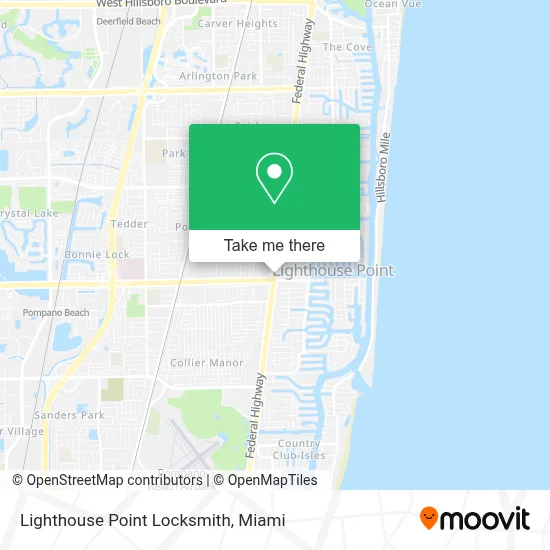 Lighthouse Point Locksmith map