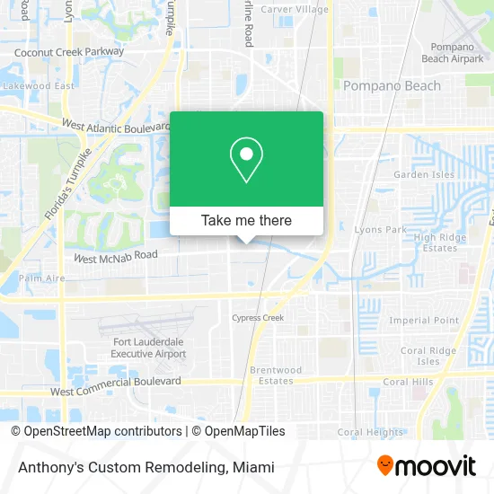Anthony's Custom Remodeling map
