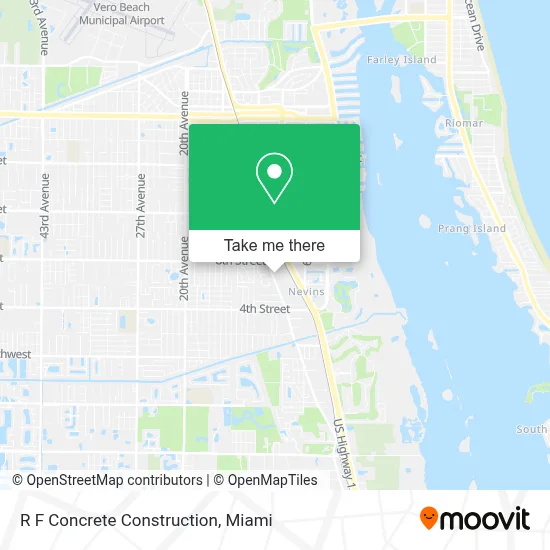 R F Concrete Construction map