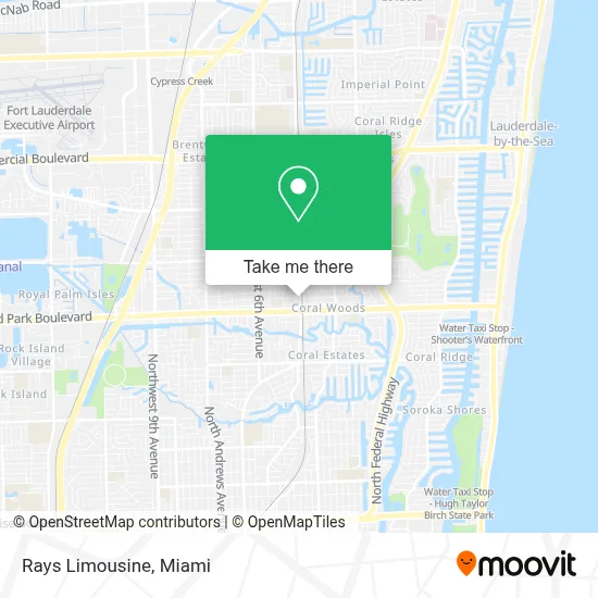 Rays Limousine map