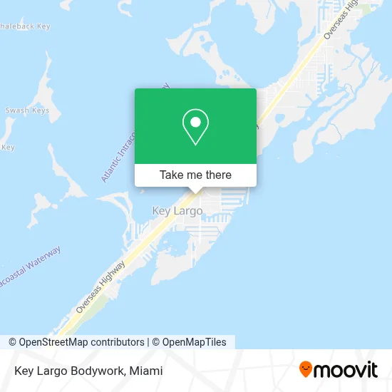 Key Largo Bodywork map