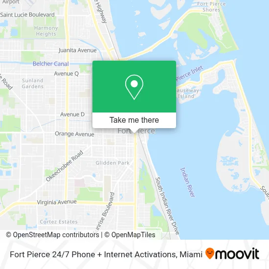 Fort Pierce 24 / 7 Phone + Internet Activations map