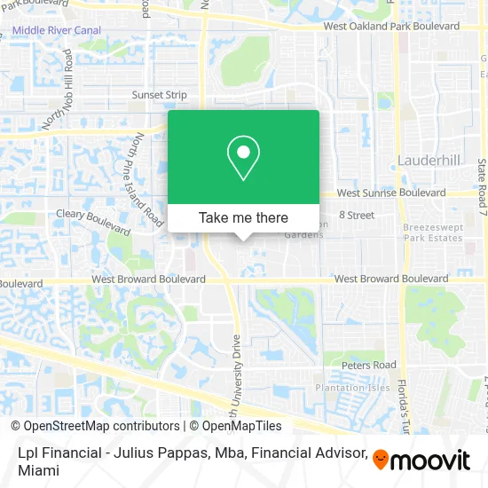 Lpl Financial - Julius Pappas, Mba, Financial Advisor map