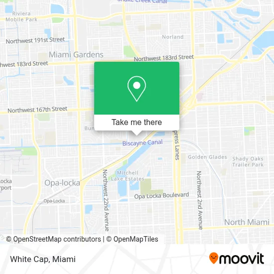 White Cap map