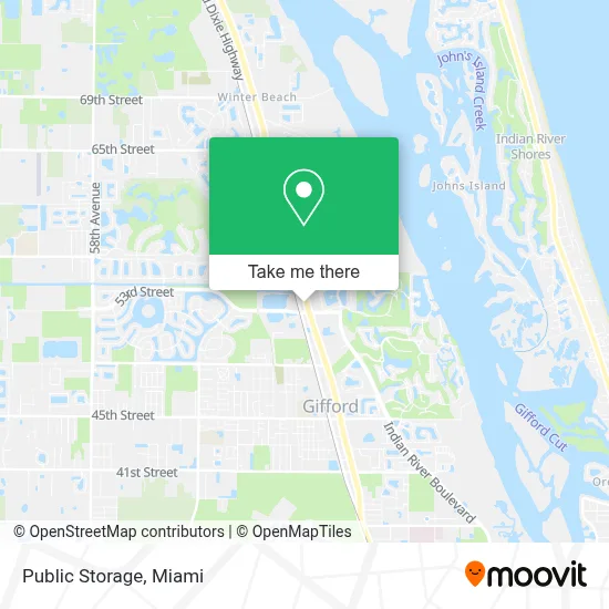 Public Storage map