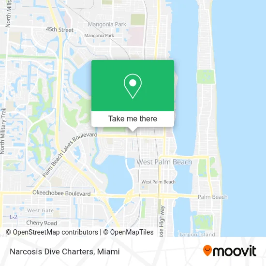Narcosis Dive Charters map