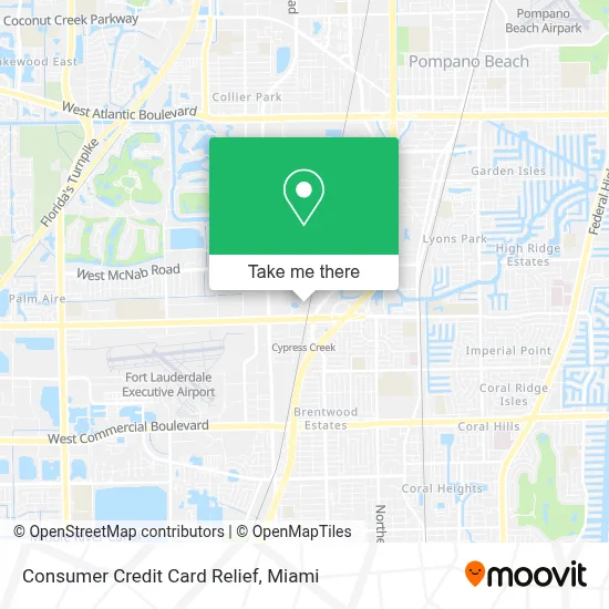 Consumer Credit Card Relief map