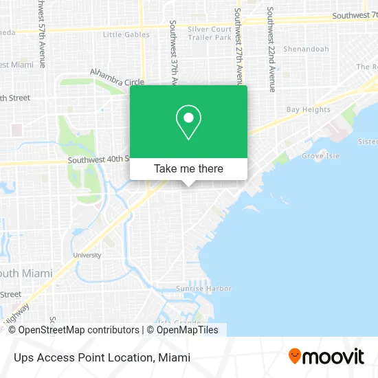 Ups Access Point Location map