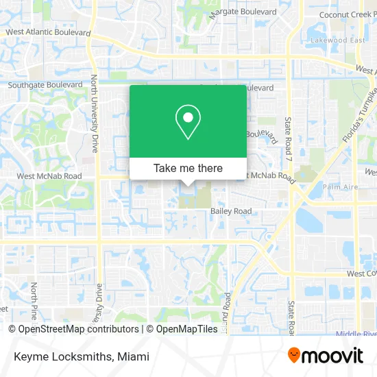 Keyme Locksmiths map