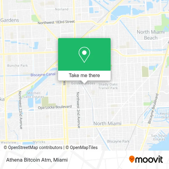 Athena Bitcoin Atm map