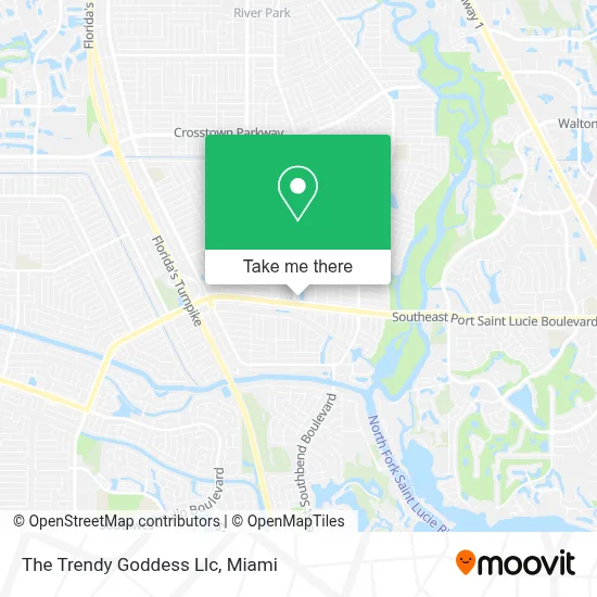 The Trendy Goddess Llc map