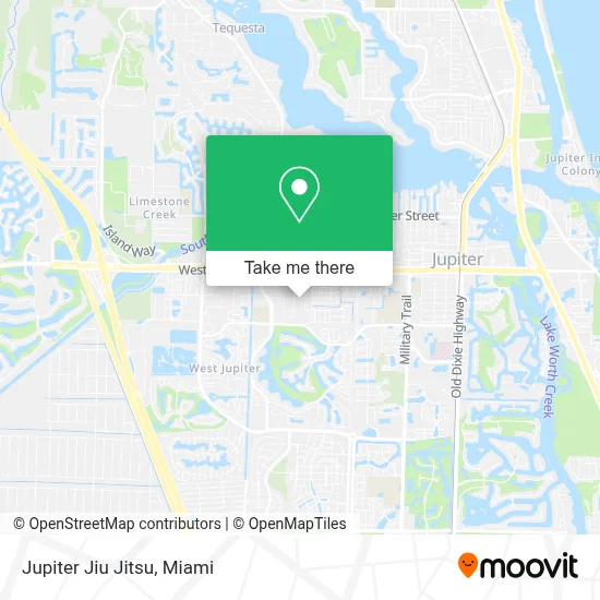 Jupiter Jiu Jitsu map