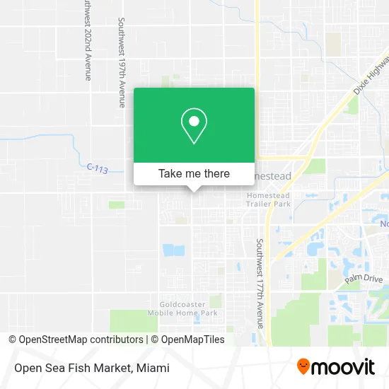 Open Sea Fish Market map