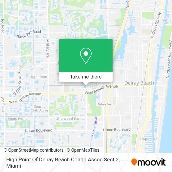 High Point Of Delray Beach Condo Assoc Sect 2 map