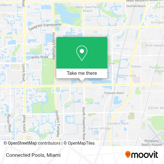 Connected Pools map