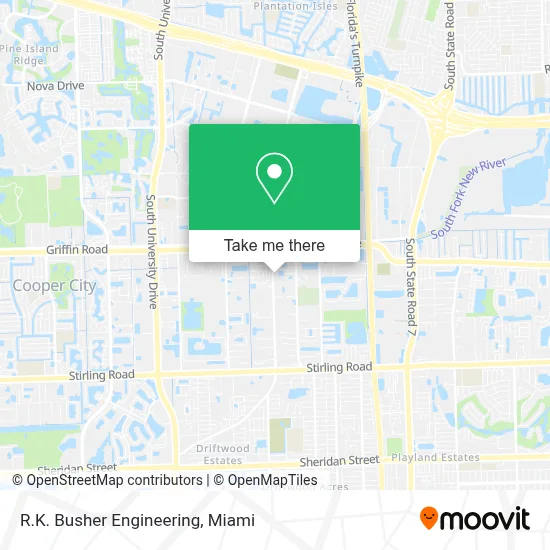R.K. Busher Engineering map