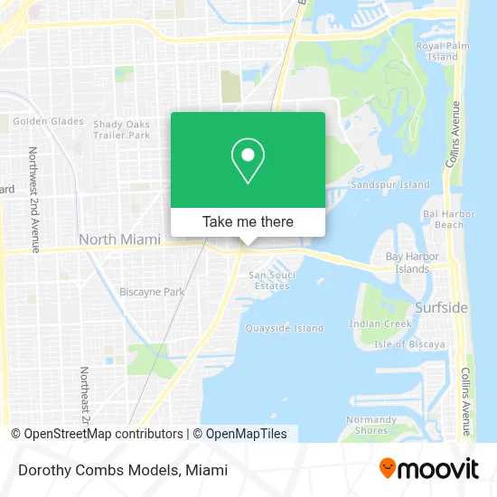 Dorothy Combs Models map