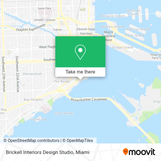 Brickell Interiors Design Studio map