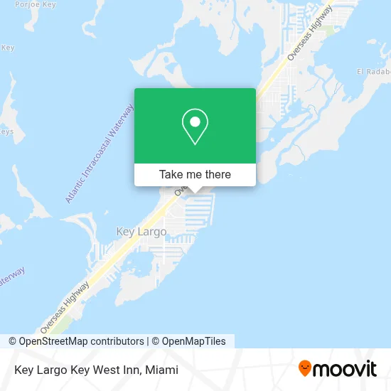 Key Largo Key West Inn map