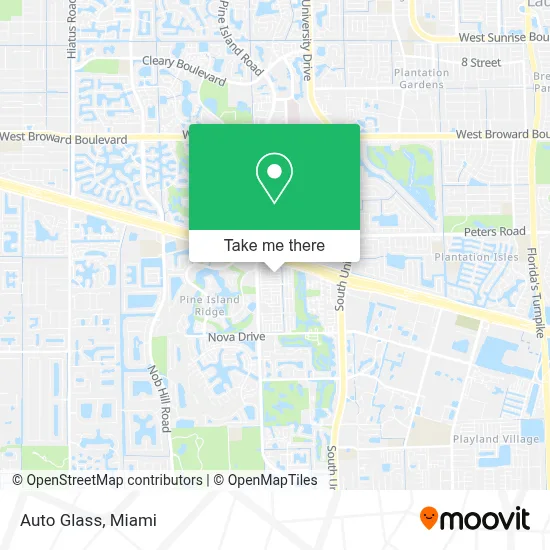 Auto Glass map