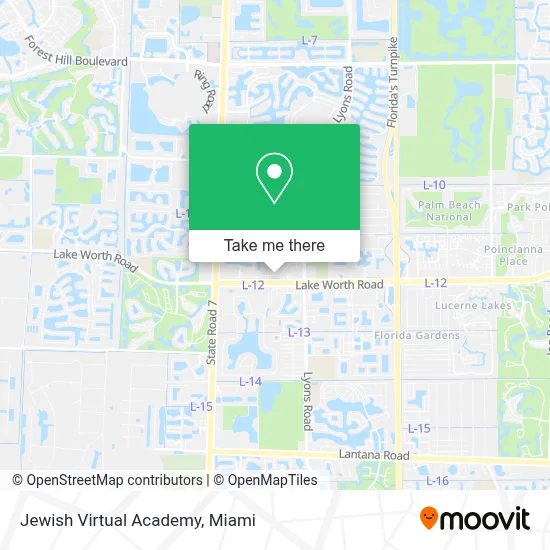 Jewish Virtual Academy map