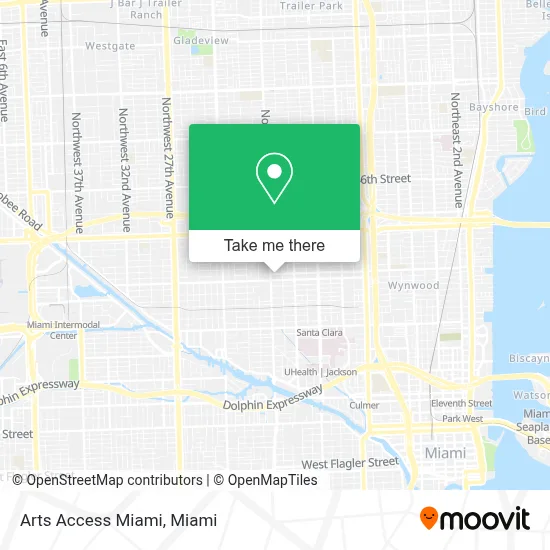Arts Access Miami map