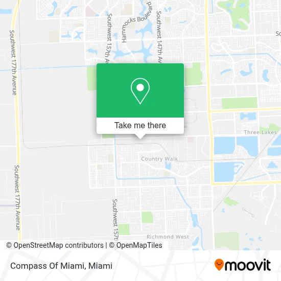 Compass Of Miami map