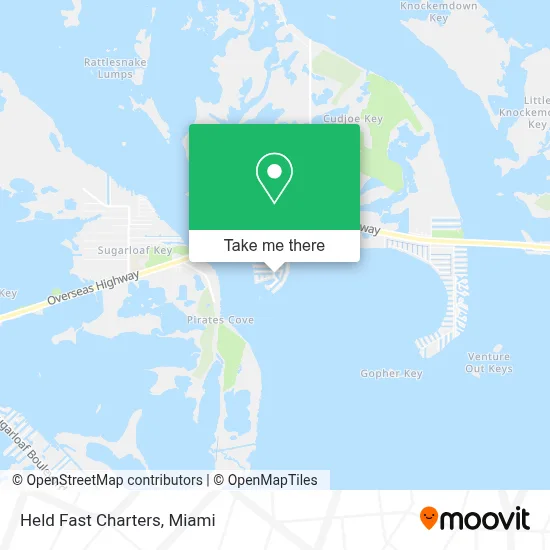 Held Fast Charters map