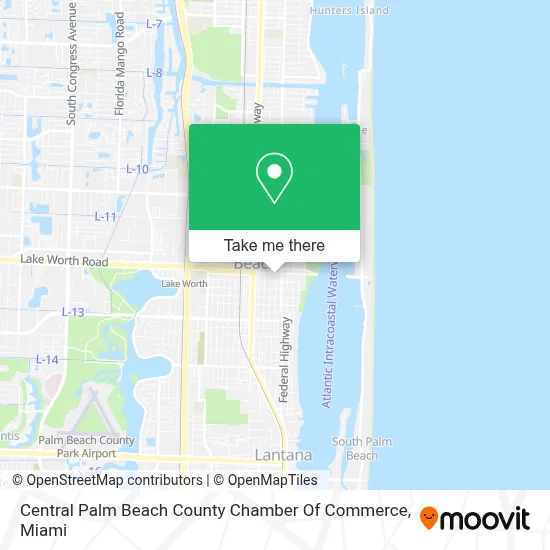 Central Palm Beach County Chamber Of Commerce map