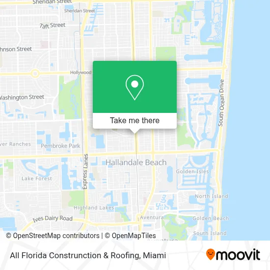 All Florida Construnction & Roofing map