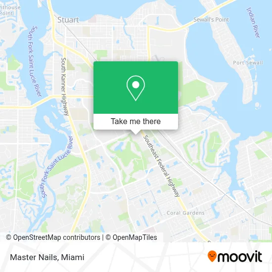 Master Nails map