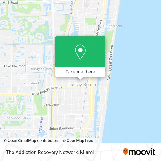 The Addiction Recovery Network map