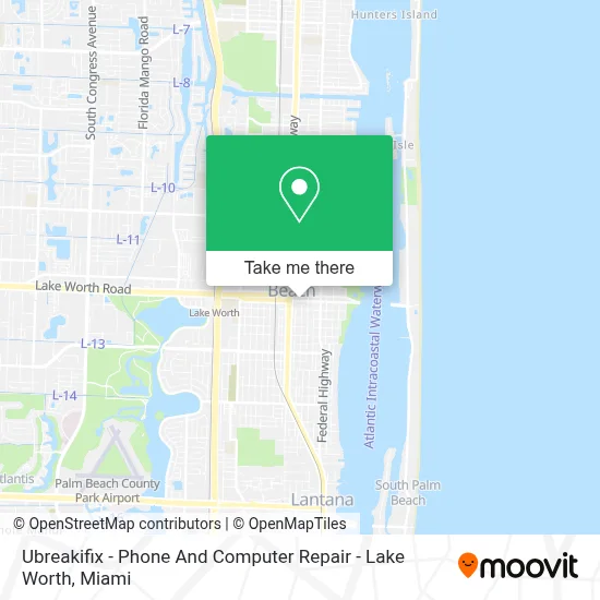 Ubreakifix - Phone And Computer Repair - Lake Worth map