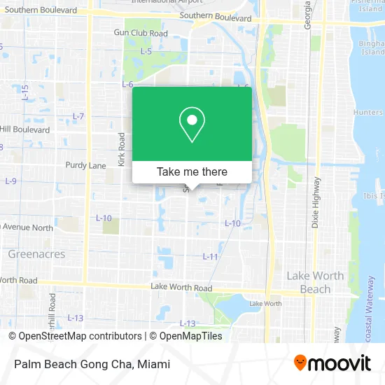 Palm Beach Gong Cha map