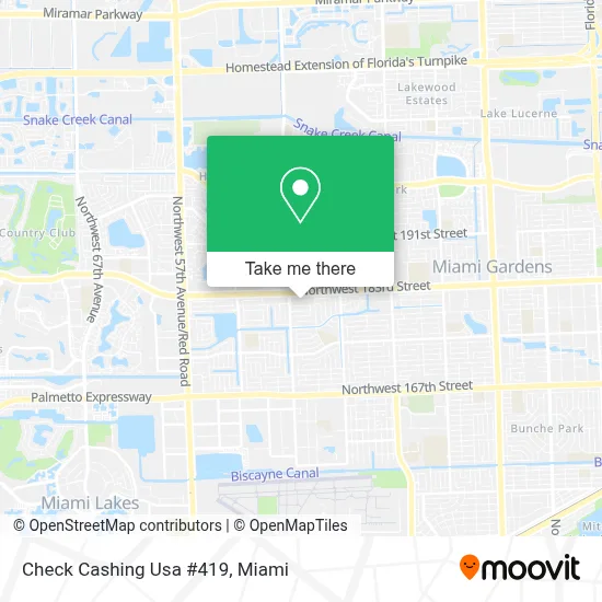 Check Cashing Usa #419 map