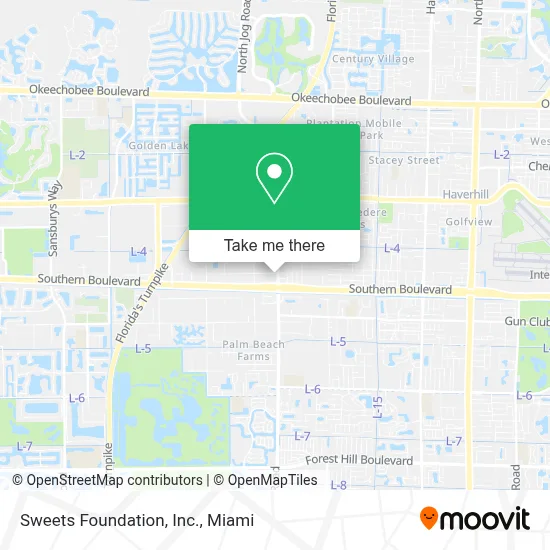 Sweets Foundation, Inc. map