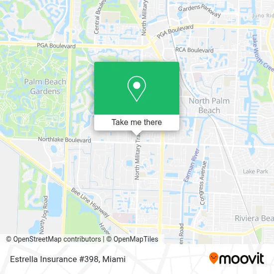 Estrella Insurance #398 map