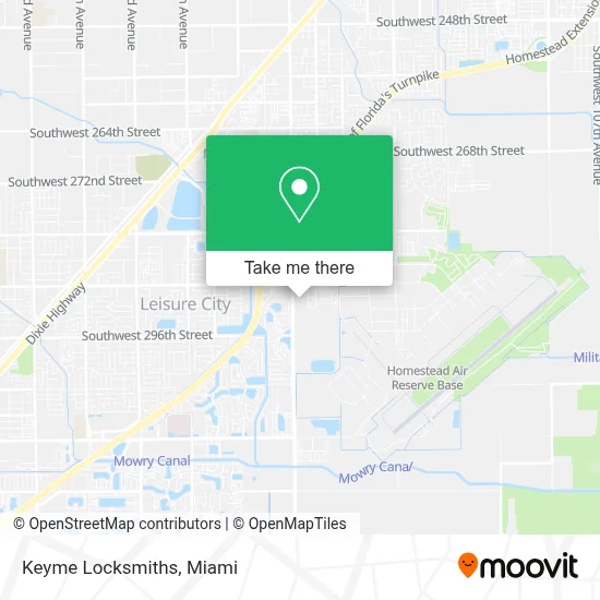 Keyme Locksmiths map
