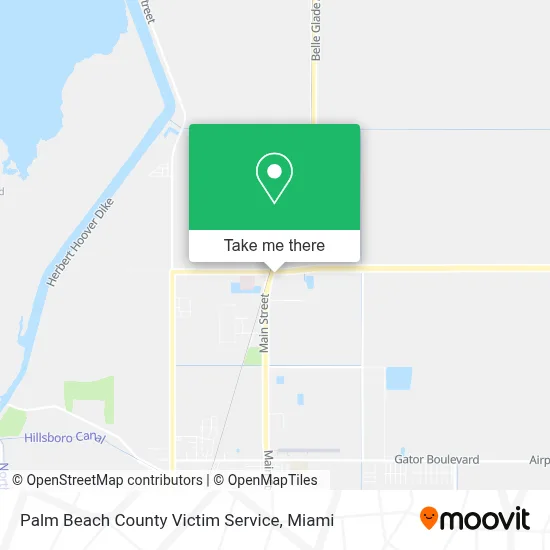 Palm Beach County Victim Service map